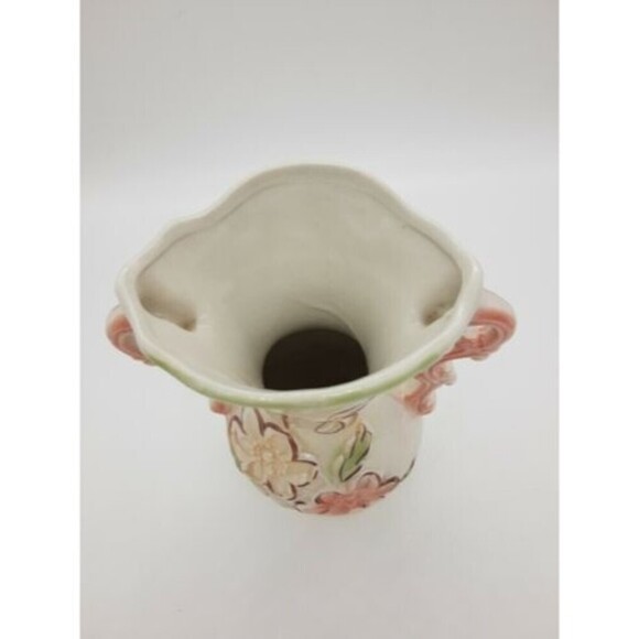 Made in Brazil Ceramic  Pottery lustreware lusterware vintage vase 8" - Picture 6 of 10